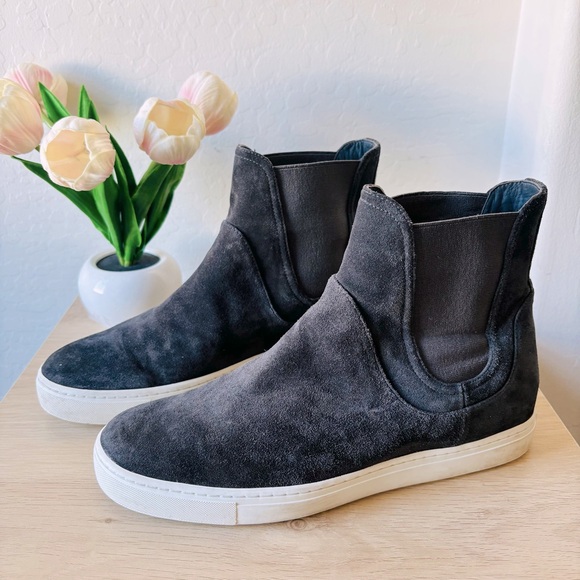 Vince Shoes - Vince Women’s Nira High-Top Suede‎ Slip-On Sneakers